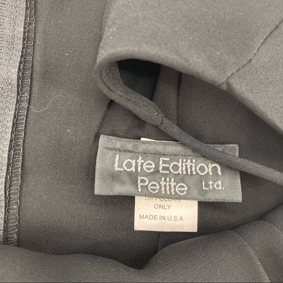 Late Edition Petite Black Fit and Flare Dress - Size Small - Picture 5 of 7